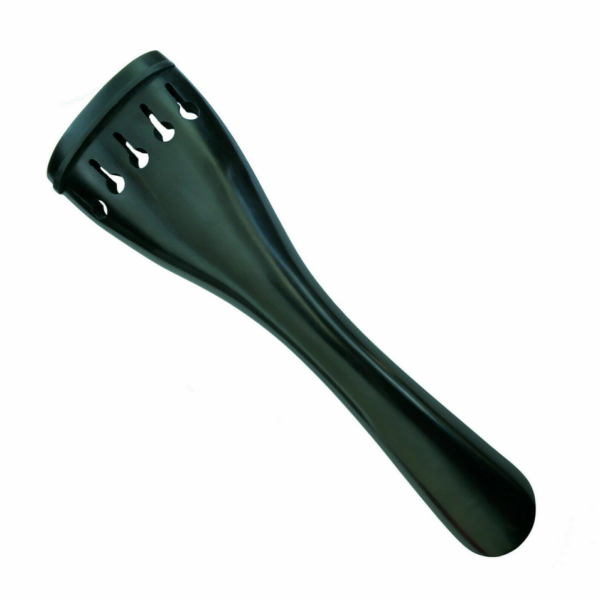 Double Bass tailpiece 4/4, round, ebony, French Model 5 Strings