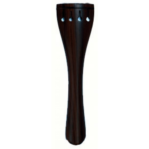 Cello tailpiece 1/4 - 4/4, round, ebony, French Model