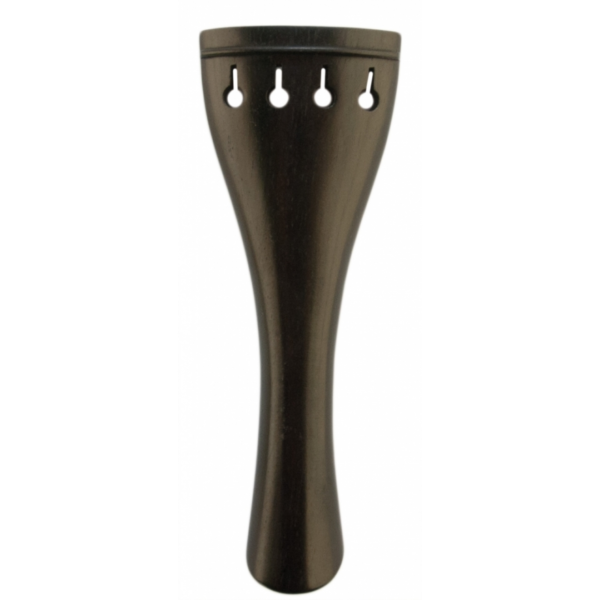 Violin tailpiece 4/4 - 1/16, round, ebony