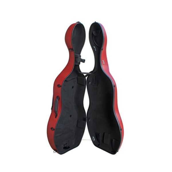 ARTIST DYNAMIC CELLO CELLO CASE with SHEET MUSIC BAG RED - Image 3